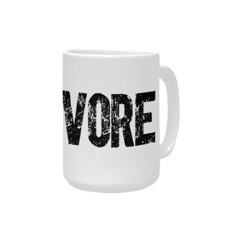 Herbivore (vegan) Custom Ceramic Mug (15OZ)