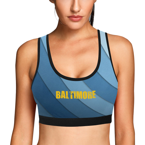 Baltimore Sports Bra Women's All Over Print Sports Bra (Model T52)