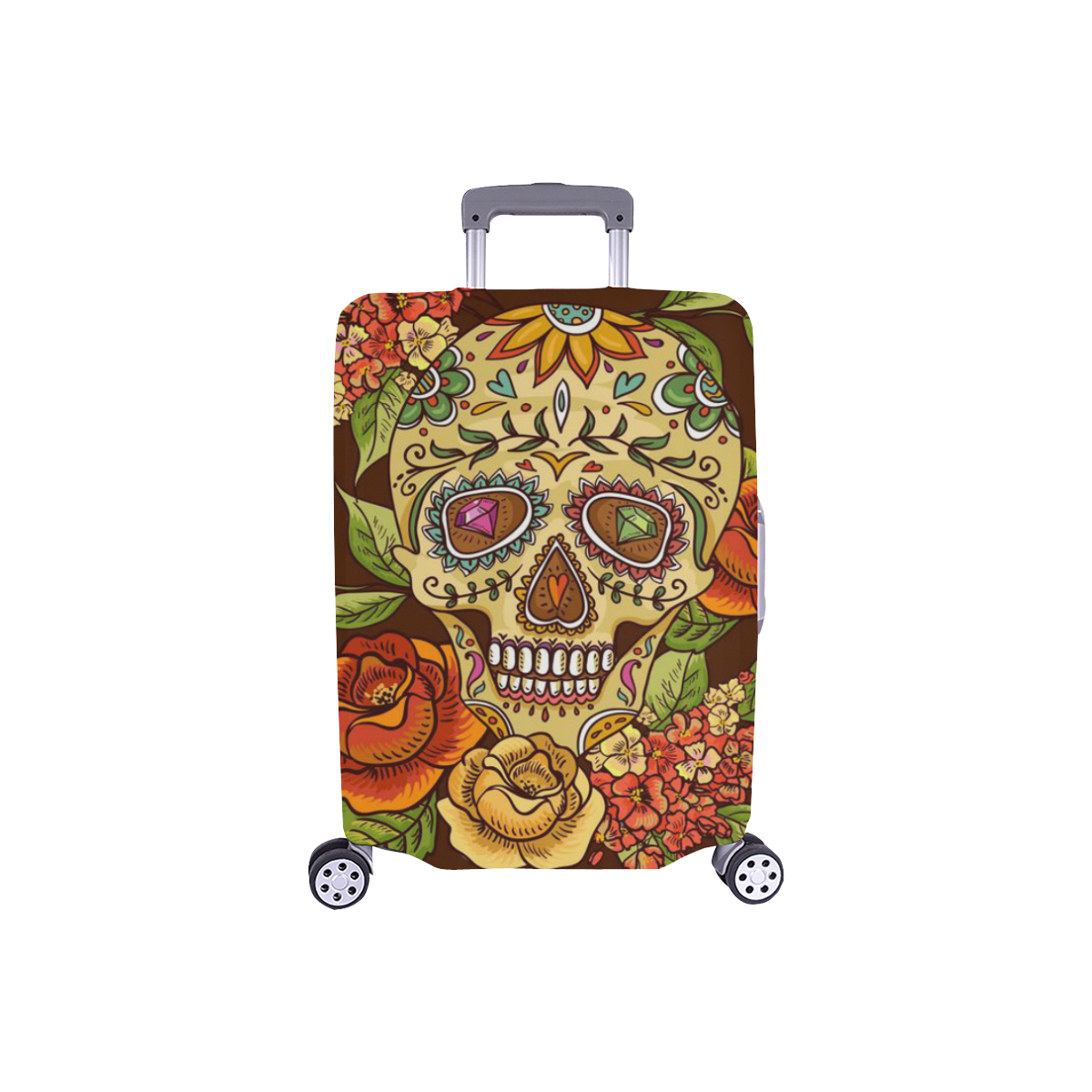 sugar skull luggage