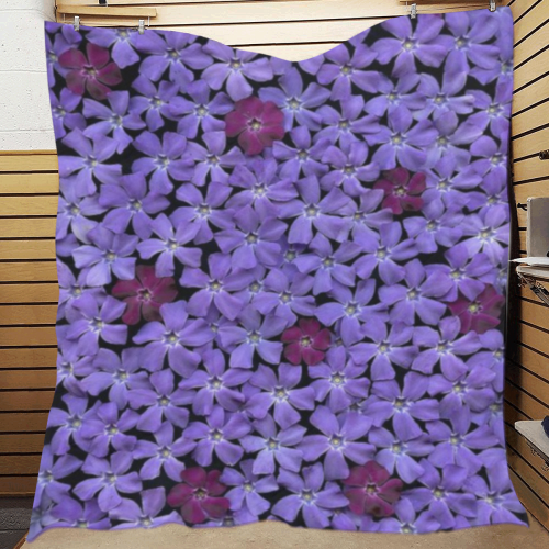 Real flowers Quilt 70"x80"