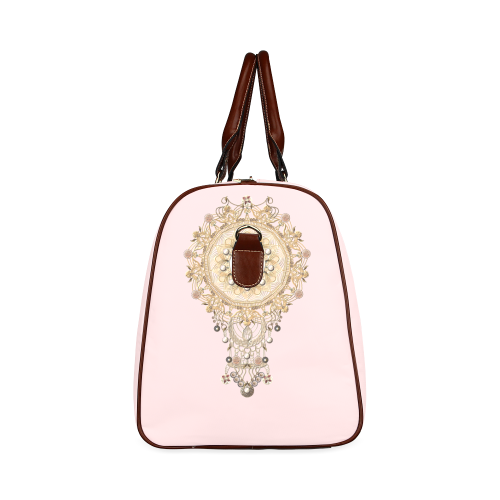 jewels-pink Waterproof Travel Bag/Small (Model 1639)