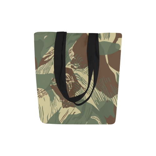 Rhodesian Brushstroke Camouflage Canvas Tote Bag (Model 1657)