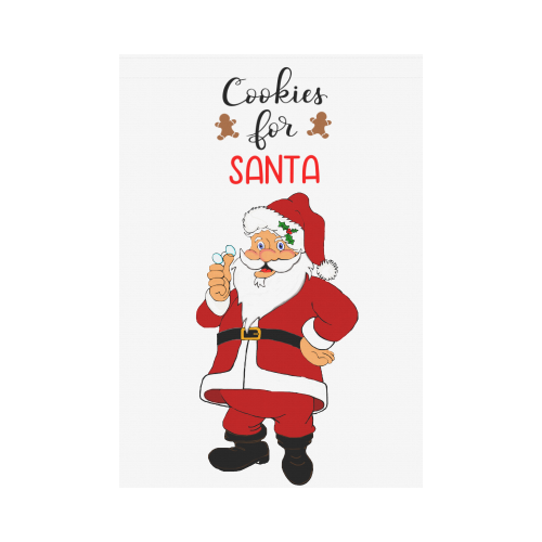 Cookies For Santa Garden Flag 28''x40'' （Without Flagpole）