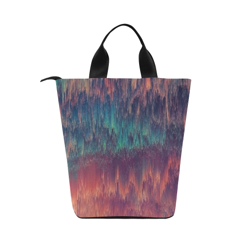 glitch art #colors Nylon Lunch Tote Bag (Model 1670)