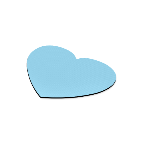 color baby blue Heart-shaped Mousepad