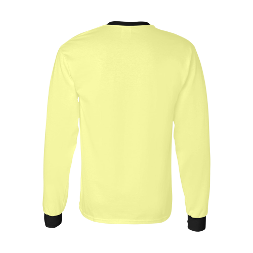 color canary yellow Kids' All Over Print Long Sleeve T-shirt (Model T51)