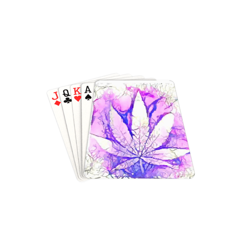 Acid leaf (White) Playing Cards 2.5"x3.5"