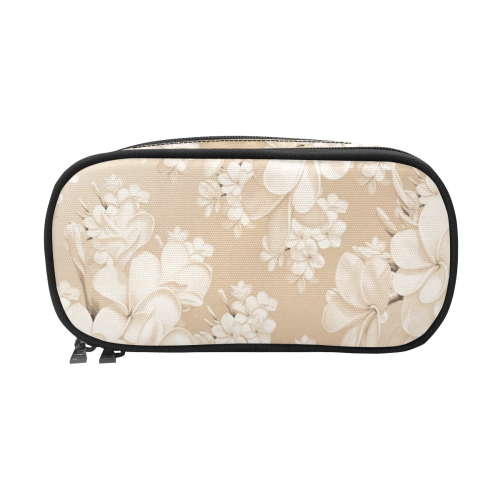 delicate floral pattern,softly Pencil Pouch/Large (Model 1680)