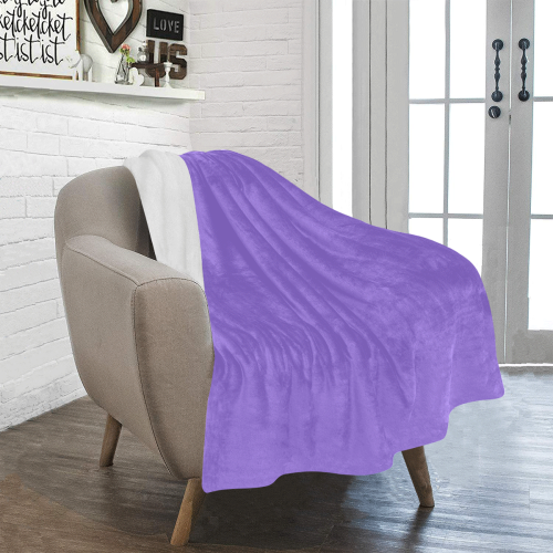 color medium purple Ultra-Soft Micro Fleece Blanket 30''x40''