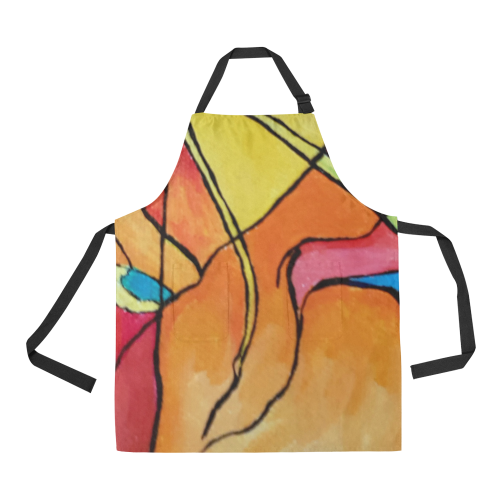 ABSTRACT All Over Print Apron