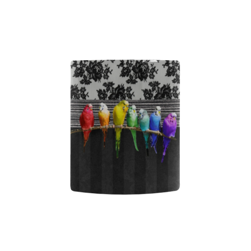 Rainbow Budgies Custom Morphing Mug