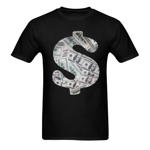 Hundred Dollar Bills - Money Sign Sunny Men's T- shirt (Model T06)
