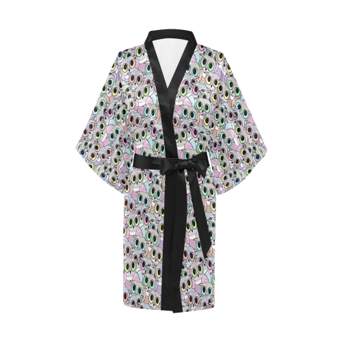 Peek a Boo Owls Kimono Robe