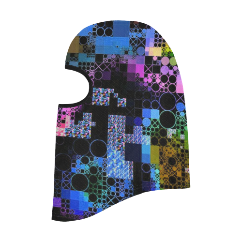 funny mix of shapes 1B by JamColors All Over Print Balaclava