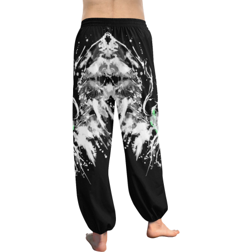 Phoenix - Abstract Painting Bird White 1 Women's All Over Print Harem Pants (Model L18)