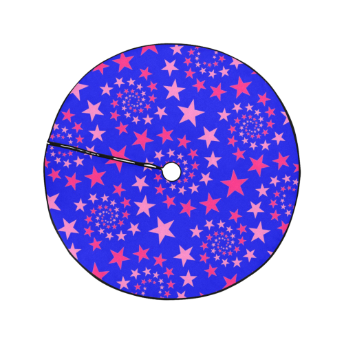 Star Swirls B by JamColors Christmas Tree Skirt 47" x 47"
