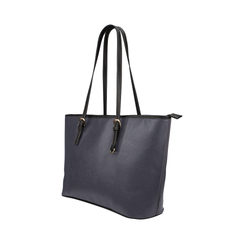 BLUE Leather Tote Bag/Small (Model 1651)
