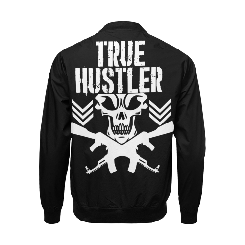 True Hustler CAT23 Bomber Jacket for Men/Large Size All Over Print Bomber Jacket for Men/Large Size (Model H19)