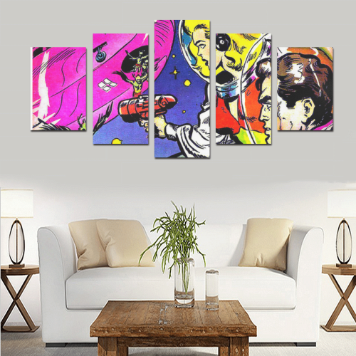 Battle in Space 2 Canvas Print Sets D (No Frame)