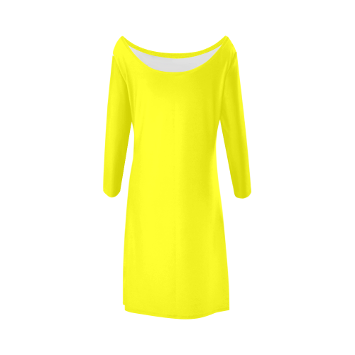 color yellow Bateau A-Line Skirt (D21)