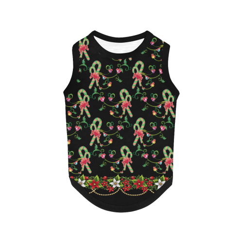 Candy cane explosion 2 dog coat All Over Print Pet Tank Top
