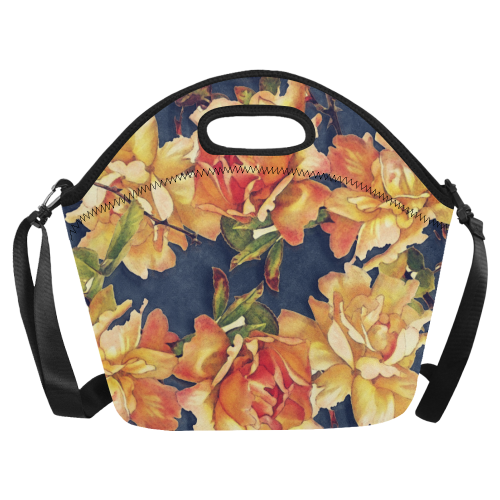 flowers #flowers #pattern #flora Neoprene Lunch Bag/Large (Model 1669)