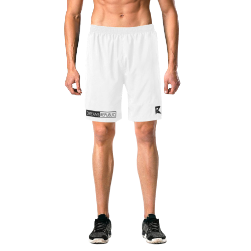 Men's Elastic Beach Shorts (White) Men's All Over Print Elastic Beach Shorts (Model L20)