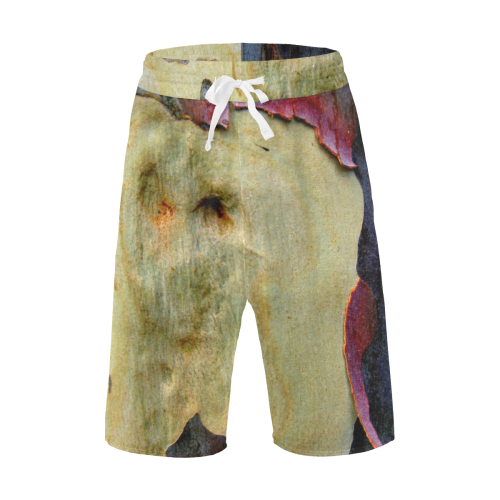 2 WILD TREE BARK Men's All Over Print Casual Shorts (Model L23)