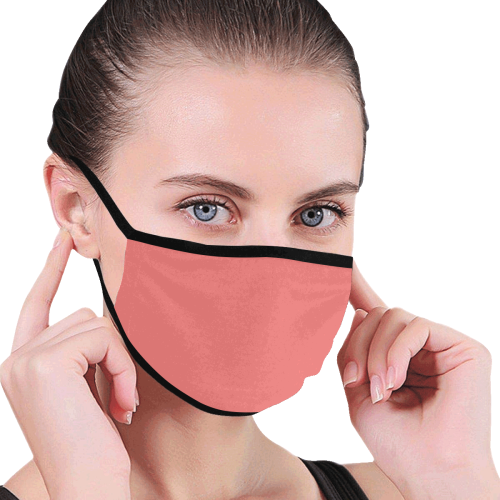 color light red Mouth Mask (30 Filters Included) (Non-medical Products)