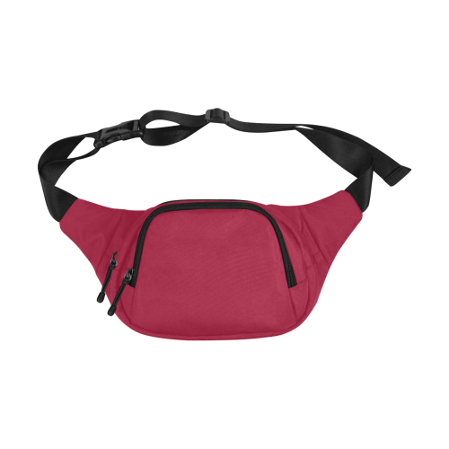 Color Solid Jester Red Fanny Pack/Small (Model 1677)