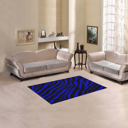 Ripped SpaceTime Stripes - Blue Area Rug 2'7"x 1'8‘’