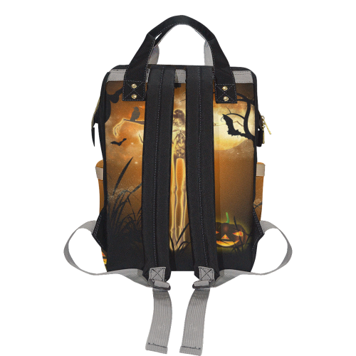 Halloween design Multi-Function Diaper Backpack/Diaper Bag (Model 1688)