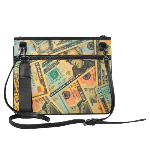 US DOLLARS 2 Slim Clutch Bag (Model 1668)