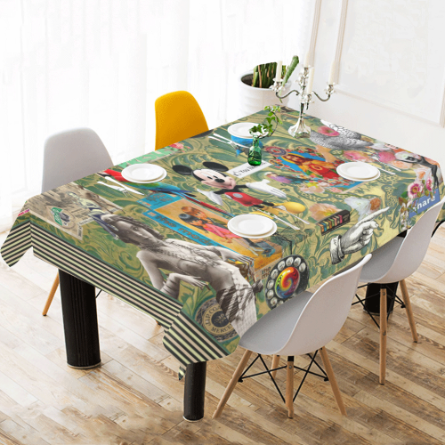 Your Childhood, My Childhood Cotton Linen Tablecloth 60"x 104"