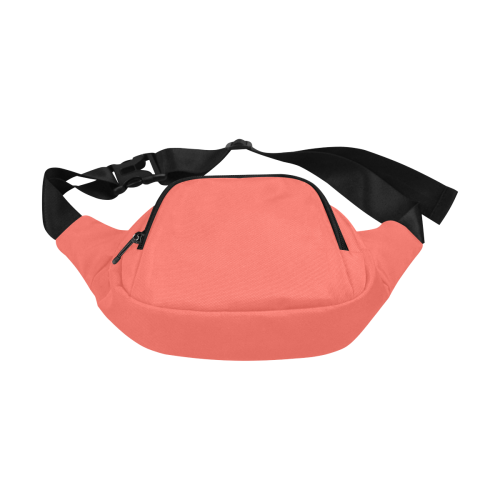 Color Solid Living Coral Fanny Pack/Small (Model 1677)