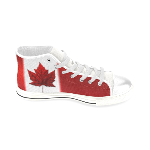 Canada Flag Hightop Sneakers Men’s Classic High Top Canvas Shoes (Model 017)