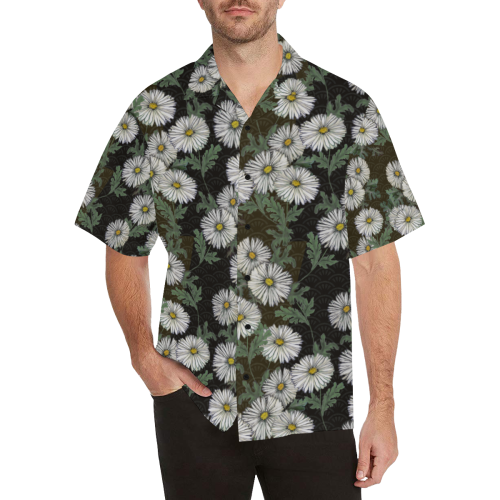 The Lowest of Low Daisies Black Hawaiian Shirt (Model T58)
