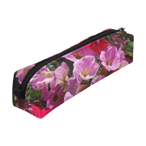 wonderful pink flower mix by JamColors Pencil Pouch/Small (Model 1681)