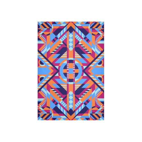 Modern Geometric Pattern Cotton Linen Wall Tapestry 40"x 60"