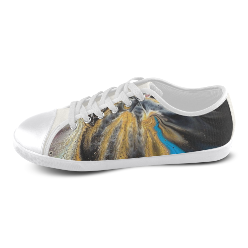 Peacock Canvas Shoes for Women/Large Size (Model 016)