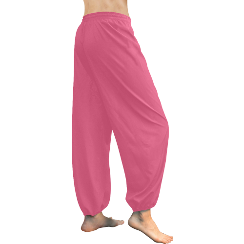Hot Pink Women's All Over Print Harem Pants (Model L18)