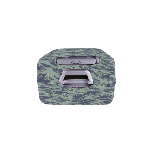 Jungle Tiger Stripe Green Camouflage Luggage Cover/Medium 22"-25"