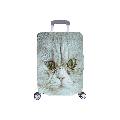Persian White Cat Luggage Cover/Small 18"-21"