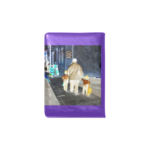 Ghosts roaming the street (purple) Custom NoteBook A5