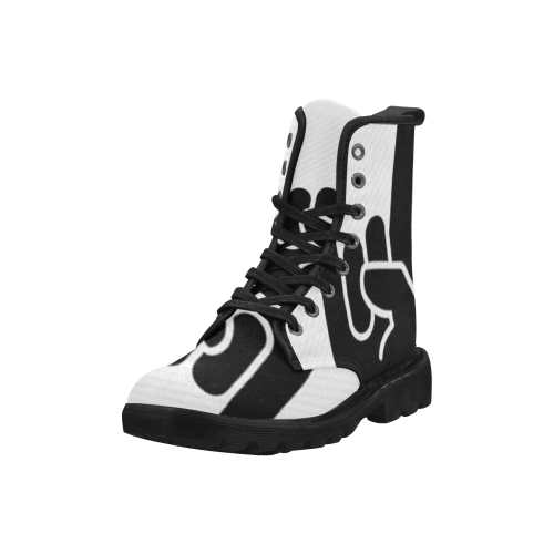 Rock On Martin Boots for Women (Black) (Model 1203H)