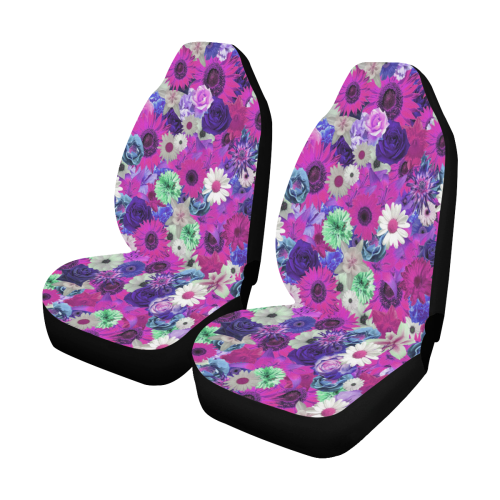 Purple Mint Fantasy Garden Car Seat Covers (Set of 2)