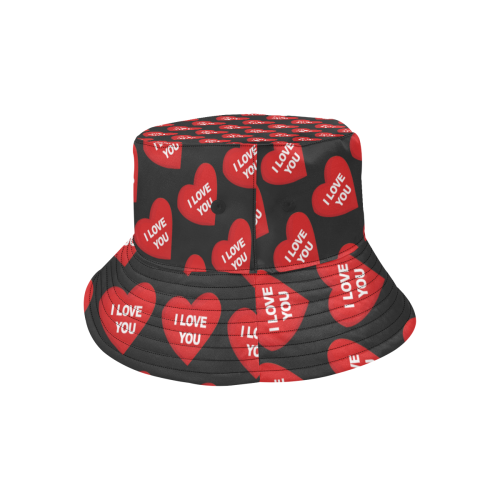 I love you in heart 1 All Over Print Bucket Hat