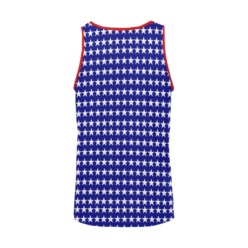 Red and Blue with Stars Men's All Over Print Tank Top (Model T57)