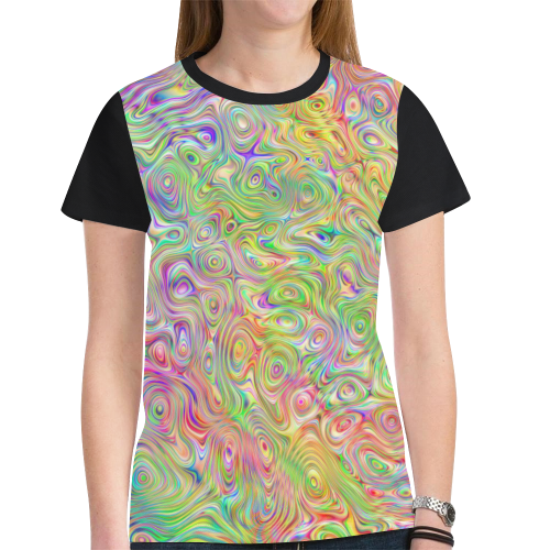 Abstract Art - Wamble Bomb 1 New All Over Print T-shirt for Women (Model T45)