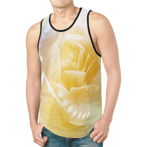 Soft yellow roses New All Over Print Tank Top for Men (Model T46)